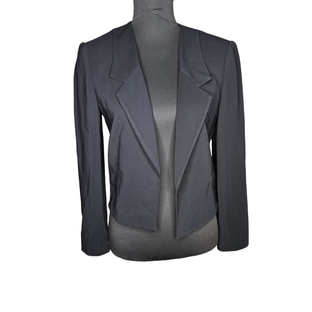 A.L.C. Black Open Front Blazer Size: 8
